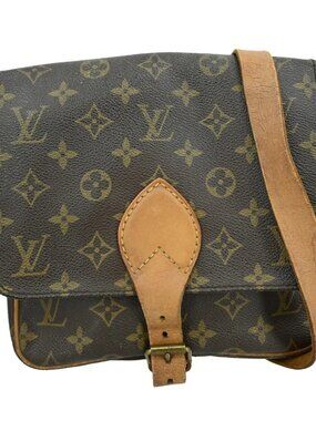 LOUIS VUITTON CARTOUCHIERE MM SHOULDER BAG MONOGRAM